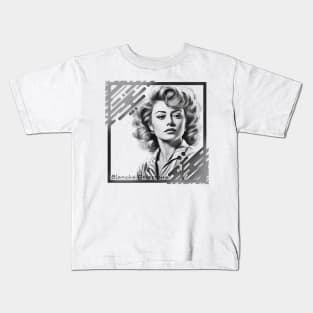 Blanche Devereaux in Black & White Frame Concept Kids T-Shirt